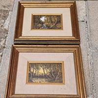 Quadro con cornici di pregio dorate