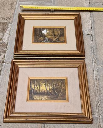 Quadro con cornici di pregio dorate