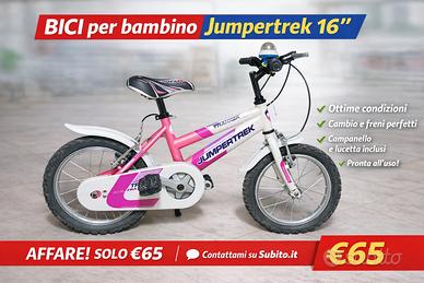 Bicicletta per bambina Jumpertrek 16” – ottime con