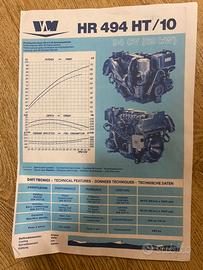 Motore per imbarcazione Vm 494 100 cv