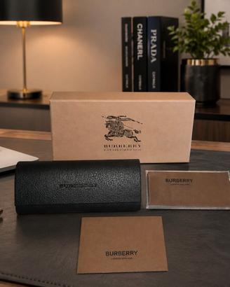 🕶️✨ Custodia Occhiali Burberry Originale Nuova