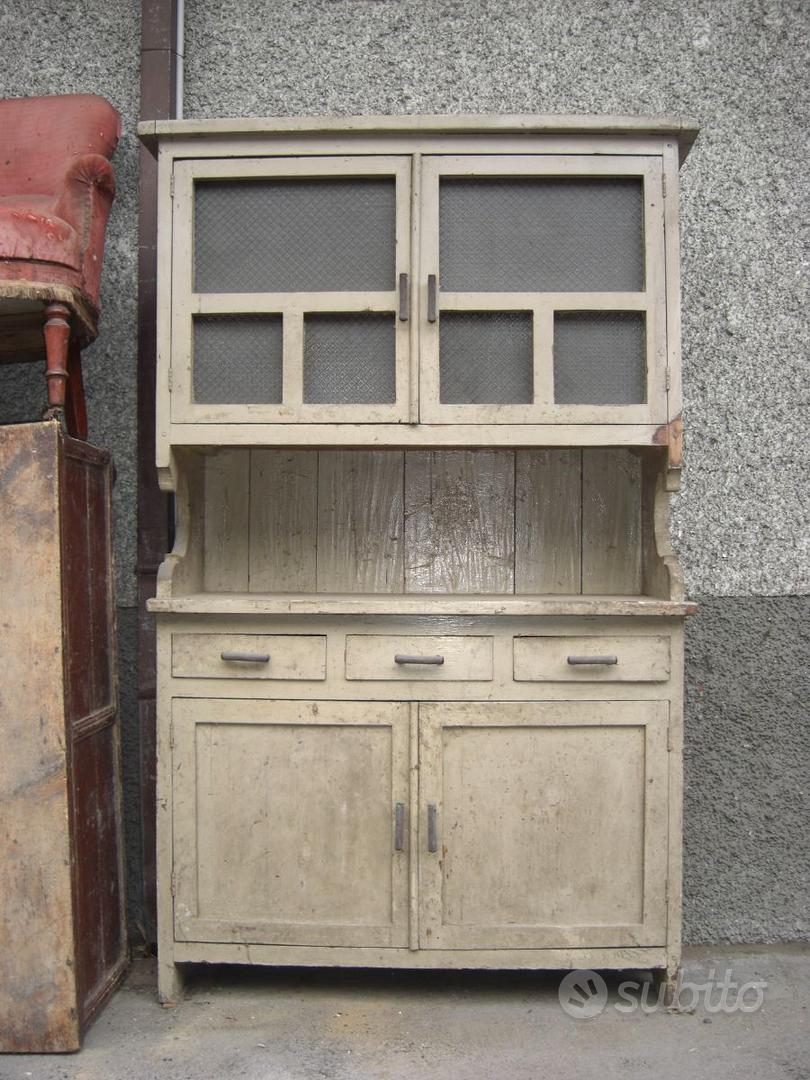 Credenza rustica antica in abete con alzata Arredamento e Casalinghi