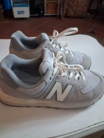 new balance grigiescamosciato e tela misura 38