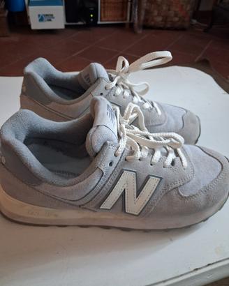 new balance grigiescamosciato e tela misura 38