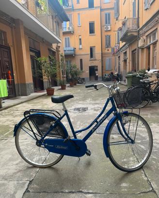 Bicicletta donna DELMA Liberty blu – Made in Italy