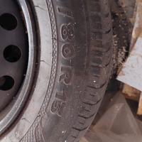 Gomme Kleber 155/80 R13 + cerchi in ferro 4pz