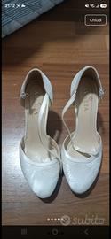 Scarpe matrimonio Avalia color avorio