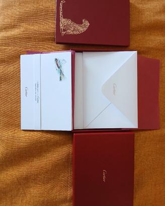 taccuino + buste e biglietti Cartier 