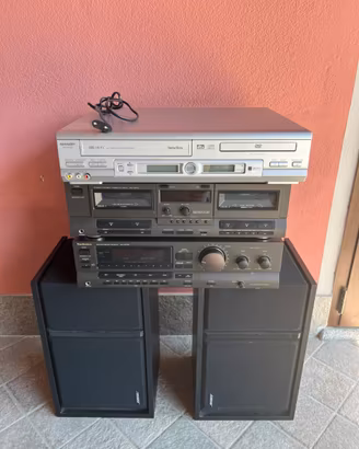 Impianto stereo Technics Bose Sharp funzionante