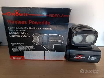 Faretto Videocamera Vintage Crown CV-900T Wireless