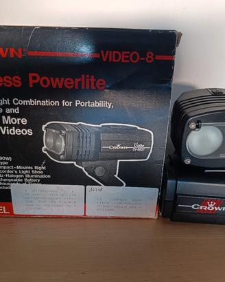 Faretto Videocamera Vintage Crown CV-900T Wireless