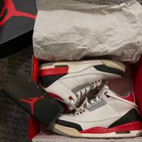 Jordan 3 fire red 2013 con scatola - taglia 42