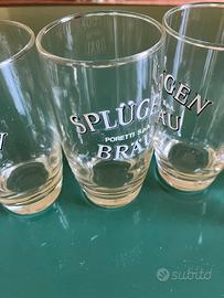 6 bicchieri da collezione birra Splugen