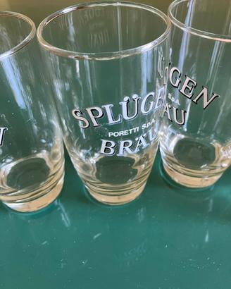 6 bicchieri da collezione birra Splugen