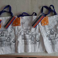 borsa da colorare con pennarelli di halloween