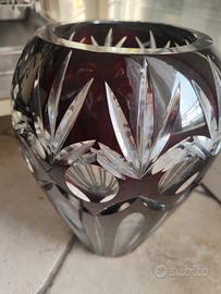 vaso cristallo Bohemia 