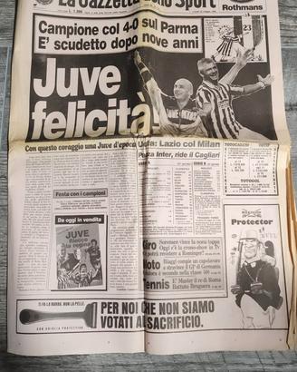 Gazzetta scudetto Juve 1995