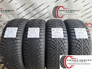 4 PNEUMATICI 205/55 R16 GOODYEAR INVERNALI KM0