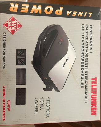 TOSTIERA 3 IN 1 TOSTIERA/GRILL/WAFFEL