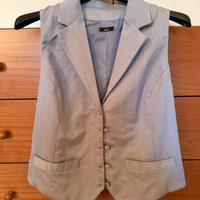 Gilet elegante grigio eks taglia L