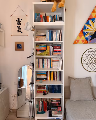 Librerie bianche moderne, singole o in coppia