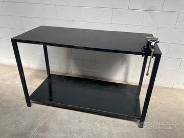 TAVOLO da lavoro in FERRO Dim. 140 x 60 con MORSA