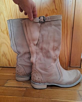 stivale Bikers Boots in vera pelle nr 39