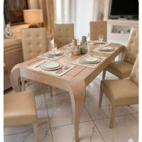 Elengante set tavolo + 6 poltroncine