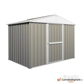 Baracca cantiere in lamiera 275x175 grigio chiaro
