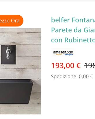Fontana a parete