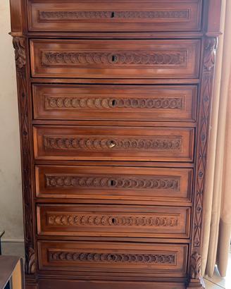 Settimino cassettone in stile liberty inizio 900