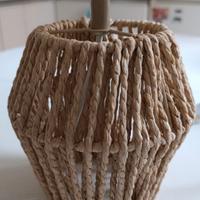 Lampada vimini beige nuova