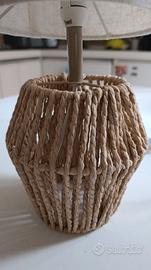 Lampada vimini beige nuova