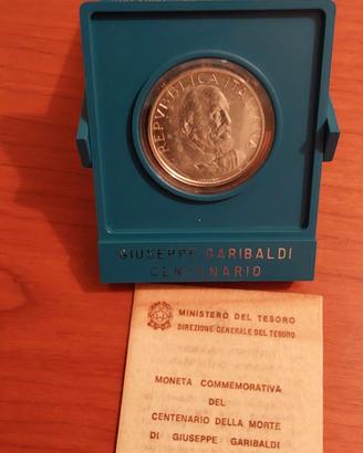 500 lire argento 1982 morte di Giuseppe Garibaldi
