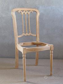 SEDIE IN LEGNO GREZZO - NUOVE