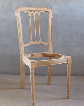 SEDIE IN LEGNO GREZZO - NUOVE