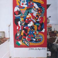 Rarissimo poster street art, 3TTman. 100x68cm