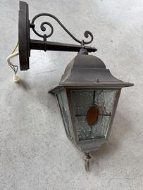Lampada da esterno a muro stile lanterna