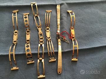 Cinturini semirigidi acciaio o dorati ansa 12-13 m