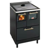 Cucina a legna CADEL in ghisa con forno -ventilata