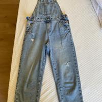 Salopette di jeans taglia 11 anni