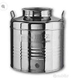 Contenitore olio in acciaio inox