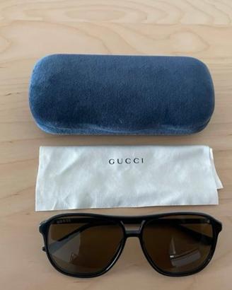 Occhiali Originali made in Italy Gucci Pilot Uomo