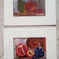 2 dipinti su cartoncino ( tecnica mista)