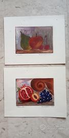 2 dipinti su cartoncino ( tecnica mista)