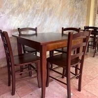 Tavoli 90x90 e sedie ristorante