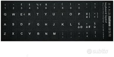 Adesivi Tastiera Italiana Neri per PC Notebook