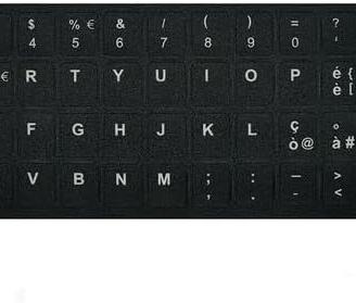 Adesivi Tastiera Italiana Neri per PC Notebook