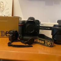 KIT Nikon Full Frame D610 + OBIETTIVI E GRIP