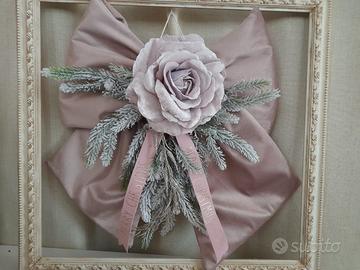 Fiocco di Natale rosa